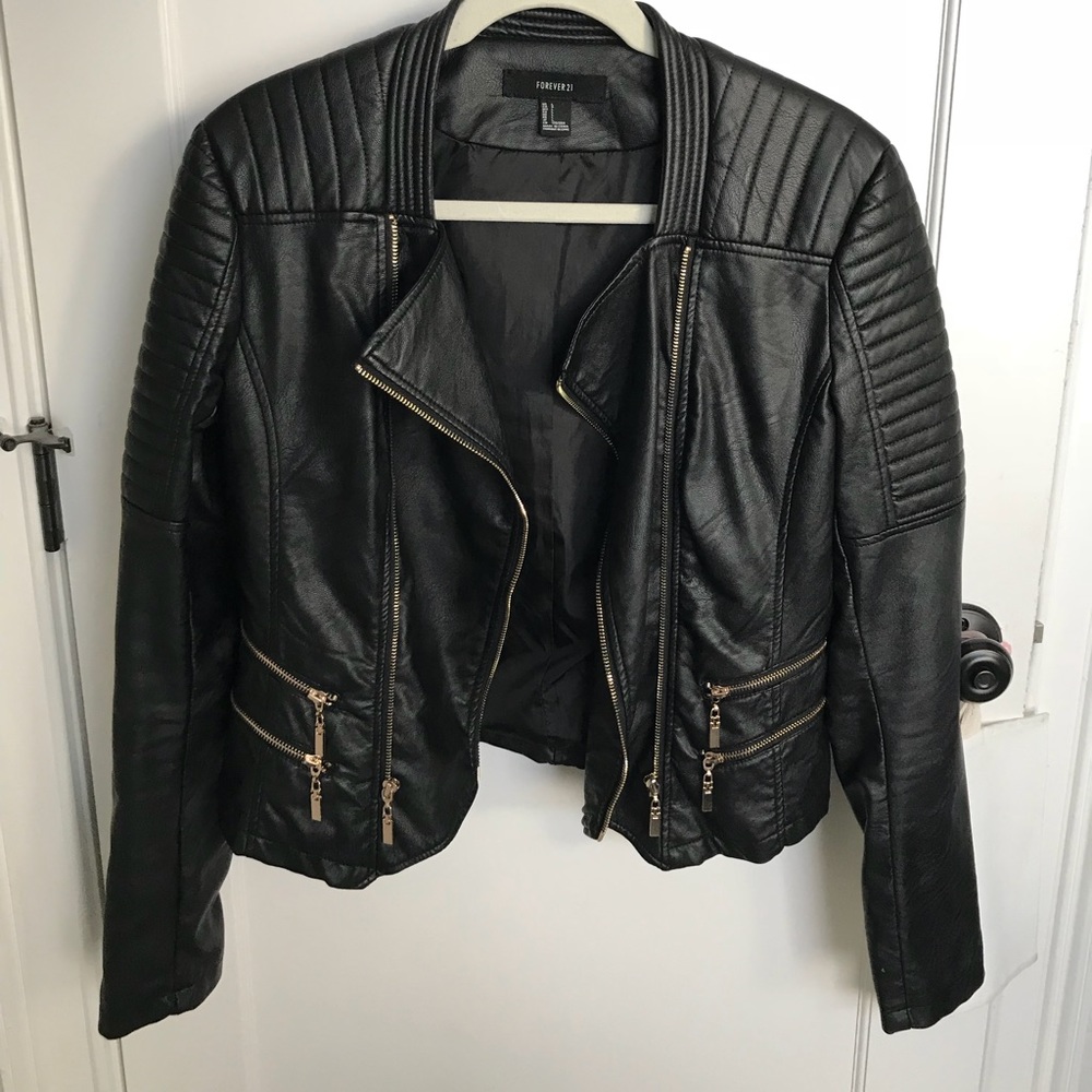 Forever 21 faux-leather jacket